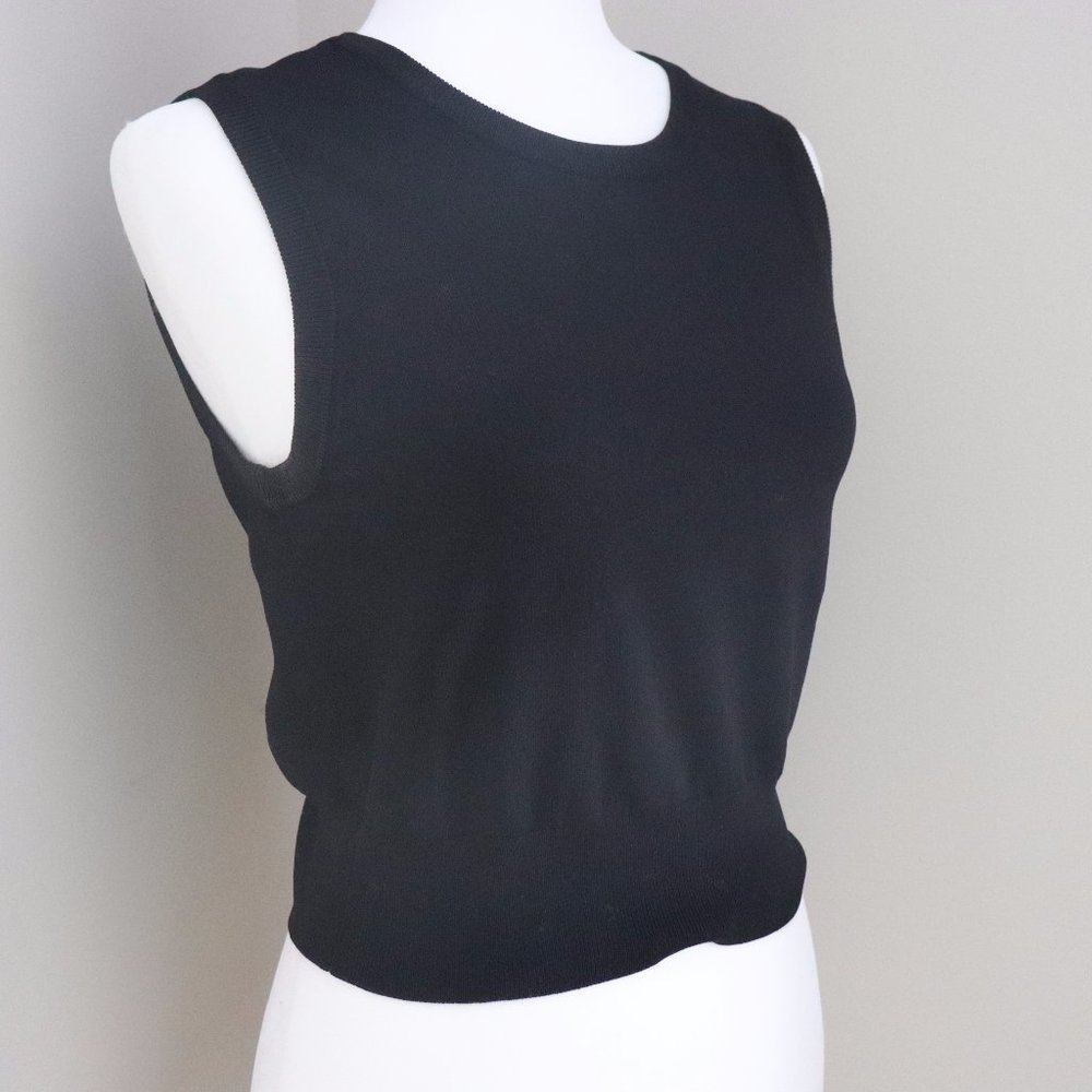 Catherine Malandrino Black Sleeveless Shirt